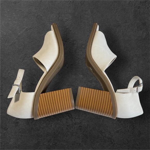 ana a new approach Pixley Cream block heel woman's shoes SZ/7.5 - Picture 6 of 14